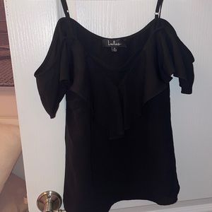 Lulus black off the shoulder top
